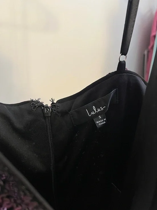 NWT Lulu’s Purple Sequin Romper Cocktail Party Small - Picture 7 of 9